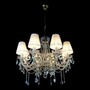 Casa Padrino Luxus Barock Kristall Kronleuchter Silber  67 x H. 56 cm - Prunkvolle Messing Kronleuchter mit b�hmischem Kristallglas - Barock M�bel - Edel & Prunkvoll