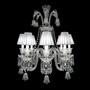 Casa Padrino Luxus Barock Kristall Kronleuchter Silber  67 x H. 74 cm - Prunkvolle Messing Kronleuchter mit b�hmischem Kristallglas - Barock M�bel - Edel & Prunkvoll