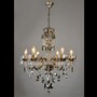 Casa Padrino Luxus Barock Kristall Kronleuchter Silber  68 x H. 70 cm - Prunkvolle Messing Kronleuchter mit b�hmischem Kristallglas - Barock M�bel - Edel & Prunkvoll