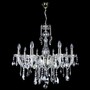 Casa Padrino Luxus Barock Kristall Kronleuchter Silber  70 x H. 70 cm - Prunkvolle Messing Kronleuchter mit b�hmischem Kristallglas - Barock M�bel - Edel & Prunkvoll 