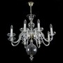 Casa Padrino Luxus Barock Kristall Kronleuchter Silber  70 x H. 70 cm - Prunkvolle Messing Kronleuchter mit b�hmischem Kristallglas - Barock M�bel - Edel & Prunkvoll
