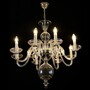 Casa Padrino Luxus Barock Kristall Kronleuchter Silber  70 x H. 70 cm - Prunkvolle Messing Kronleuchter mit b�hmischem Kristallglas - Barock M�bel - Edel & Prunkvoll