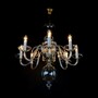 Casa Padrino Luxus Barock Kristall Kronleuchter Silber  70 x H. 70 cm - Prunkvolle Messing Kronleuchter mit b�hmischem Kristallglas - Barock M�bel - Edel & Prunkvoll