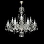 Casa Padrino Luxus Barock Kristall Kronleuchter Silber  75 x H. 75 cm - Prunkvolle Messing Kronleuchter mit b�hmischem Kristallglas - Barock M�bel - Edel & Prunkvoll