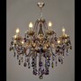 Casa Padrino Luxus Barock Kristall Kronleuchter Silber  75 x H. 75 cm - Prunkvolle Messing Kronleuchter mit b�hmischem Kristallglas - Barock M�bel - Edel & Prunkvoll