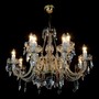 Casa Padrino Luxus Barock Kristall Kronleuchter Silber  78 x H. 60 cm - Prunkvolle Messing Kronleuchter mit b�hmischem Kristallglas - Barock M�bel - Edel & Prunkvoll