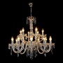 Casa Padrino Luxus Barock Kristall Kronleuchter Silber  78 x H. 72 cm - Prunkvolle Messing Kronleuchter mit b�hmischem Kristallglas - Barock M�bel - Edel & Prunkvoll