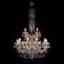 Casa Padrino Luxus Barock Kristall Kronleuchter Silber  80 x H. 130 cm - Prunkvolle Messing Kronleuchter mit b�hmischem Kristallglas - Barock M�bel - Edel & Prunkvoll