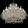 Casa Padrino Luxus Barock Kristall Kronleuchter Silber  80 x H. 66 cm - Prunkvolle Messing Kronleuchter mit b�hmischem Kristallglas - Barock M�bel - Edel & Prunkvoll