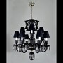Casa Padrino Luxus Barock Kristall Kronleuchter Silber  81 x H. 90 cm - Prunkvolle Messing Kronleuchter mit b�hmischem Kristallglas - Barock M�bel - Edel & Prunkvoll