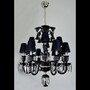 Casa Padrino Luxus Barock Kristall Kronleuchter Silber  81 x H. 90 cm - Prunkvolle Messing Kronleuchter mit b�hmischem Kristallglas - Barock M�bel - Edel & Prunkvoll