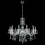 Casa Padrino Luxus Barock Kristall Kronleuchter Silber  83 x H. 77 cm - Prunkvolle Messing Kronleuchter mit b�hmischem Kristallglas - Barock M�bel - Edel & Prunkvoll