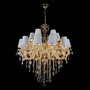 Casa Padrino Luxus Barock Kristall Kronleuchter Silber  90 x H. 105 cm - Prunkvolle Messing Kronleuchter mit b�hmischem Kristallglas - Barock M�bel - Edel & Prunkvoll