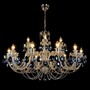 Casa Padrino Luxus Barock Kristall Kronleuchter Silber  90 x H. 63 cm - Prunkvolle Messing Kronleuchter mit b�hmischem Kristallglas - Barock M�bel - Edel & Prunkvoll