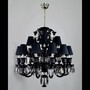 Casa Padrino Luxus Barock Kristall Kronleuchter Silber  90 x H. 90 cm - Prunkvolle Messing Kronleuchter mit b�hmischem Kristallglas - Barock M�bel - Edel & Prunkvoll