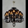Casa Padrino Luxus Barock Kristall Kronleuchter Silber  90 x H. 90 cm - Prunkvolle Messing Kronleuchter mit b�hmischem Kristallglas - Barock M�bel - Edel & Prunkvoll