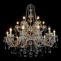Casa Padrino Luxus Barock Kristall Kronleuchter Silber  92 x H. 95 cm - Prunkvolle Messing Kronleuchter mit b�hmischem Kristallglas - Barock M�bel - Edel & Prunkvoll