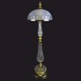 Casa Padrino Luxus Barock Kristall LED Stehleuchte Gold Gl�nzend  35 x H. 107 cm