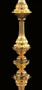 Casa Padrino Luxus Barock Kristall Stehleuchte Gold  56 x H. 152 cm - Prunkvolle Messing Stehlampe mit B�hmischem Kristallglas - Barock Kristall Leuchten - Luxus Qualit�t