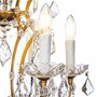 Casa Padrino Barock Kristall Tischleuchte Gold H. 85 cm - Prunkvolle Barockstil Schreibtischleuchte - Barock Kristall Leuchten