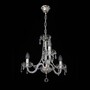 Casa Padrino Luxus Barock Kristall Tischleuchte Gold 40 x 16 x H. 27 cm - Prunkvolle Messing Tischleuchte mit b�hmischem Kristallglas - Barock M�bel - Edel & Prunkvoll 