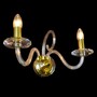 Casa Padrino Luxus Barock Kristall Tischleuchte Gold 40 x 17 x H. 20 cm - Prunkvolle Messing Tischleuchte mit b�hmischem Kristallglas - Barock M�bel - Edel & Prunkvoll