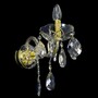 Casa Padrino Luxus Barock Kristall Wandleuchte Gold 10 x 20 x H. 25 cm - Prunkvolle Messing Wandleuchte mit b�hmischem Kristallglas - Barock M�bel - Edel & Prunkvoll