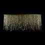 Casa Padrino Luxus Barock Kristall Wandleuchte Gold 140 x 30 x H. 50 cm - Prunkvolle Messing Wandleuchte mit b�hmischem Kristallglas - Barock M�bel - Edel & Prunkvoll