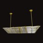 Casa Padrino Luxus Barock Kristall Wandleuchte Gold 142 x 46 x H. 23 cm - Prunkvolle Messing Wandleuchte mit b�hmischem Kristallglas - Barock M�bel - Edel & Prunkvoll