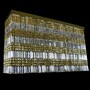 Casa Padrino Luxus Barock Kristall Wandleuchte Gold 150 x 45 x H. 80 cm - Prunkvolle Messing Wandleuchte mit b�hmischem Kristallglas - Barock M�bel - Edel & Prunkvoll