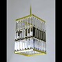 Casa Padrino Luxus Barock Kristall Wandleuchte Gold 16 x 16 x H. 26 cm - Prunkvolle Messing Wandleuchte mit b�hmischem Kristallglas - Barock M�bel - Edel & Prunkvoll