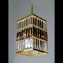 Casa Padrino Luxus Barock Kristall Wandleuchte Gold 16 x 16 x H. 26 cm - Prunkvolle Messing Wandleuchte mit b�hmischem Kristallglas - Barock M�bel - Edel & Prunkvoll