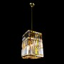 Casa Padrino Luxus Barock Kristall Wandleuchte Gold 16 x 16 x H. 26 cm - Prunkvolle Messing Wandleuchte mit b�hmischem Kristallglas - Barock M�bel - Edel & Prunkvoll