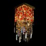 Casa Padrino Luxus Barock Kristall Wandleuchte Gold 20 x 20 x H. 26 cm - Prunkvolle Messing Wandleuchte mit b�hmischem Kristallglas - Barock M�bel - Edel & Prunkvoll