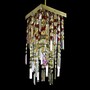 Casa Padrino Luxus Barock Kristall Wandleuchte Gold 20 x 20 x H. 26 cm - Prunkvolle Messing Wandleuchte mit b�hmischem Kristallglas - Barock M�bel - Edel & Prunkvoll