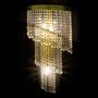 Casa Padrino Luxus Barock Kristall Wandleuchte Gold 30 x 16 x H. 60 cm - Prunkvolle Messing Wandleuchte mit b�hmischem Kristallglas - Barock M�bel - Edel & Prunkvoll