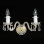 Casa Padrino Luxus Barock Kristall Wandleuchte Gold 30 x 18 x H. 20 cm - Prunkvolle Messing Wandleuchte mit b�hmischem Kristallglas - Barock M�bel - Edel & Prunkvoll 