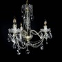 Casa Padrino Luxus Barock Kristall Wandleuchte Gold 38 x 20 x H. 37 cm - Prunkvolle Messing Wandleuchte mit b�hmischem Kristallglas - Barock M�bel - Edel & Prunkvoll