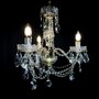 Casa Padrino Luxus Barock Kristall Wandleuchte Gold 38 x 20 x H. 37 cm - Prunkvolle Messing Wandleuchte mit b�hmischem Kristallglas - Barock M�bel - Edel & Prunkvoll