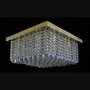 Casa Padrino Luxus Barock Kristall Wandleuchte Gold 40 x 40 x H. 33 cm - Prunkvolle Messing Wandleuchte mit b�hmischem Kristallglas - Barock M�bel - Edel & Prunkvoll