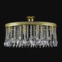 Casa Padrino Luxus Barock Kristall Wandleuchte Gold 50 x 20 x H. 20 cm - Prunkvolle Messing Wandleuchte mit b�hmischem Kristallglas - Barock M�bel - Edel & Prunkvoll 