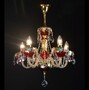 Casa Padrino Luxus Barock Kristall Wandleuchte Gold 50 x 26 x H. 65 cm - Prunkvolle Messing Wandleuchte mit b�hmischem Kristallglas - Barock M�bel - Edel & Prunkvoll