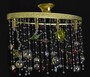 Casa Padrino Luxus Barock Kristall Wandleuchte Gold 50 x 34 x H. 20 cm - Prunkvolle Messing Wandleuchte mit b�hmischem Kristallglas - Barock M�bel - Edel & Prunkvoll