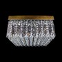 Casa Padrino Luxus Barock Kristall Wandleuchte Gold 50 x 50 x H. 20 cm - Prunkvolle Messing Wandleuchte mit b�hmischem Kristallglas - Barock M�bel - Edel & Prunkvoll