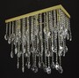 Casa Padrino Luxus Barock Kristall Wandleuchte Gold 60 x 25 x H. 50 cm - Prunkvolle Messing Wandleuchte mit b�hmischem Kristallglas - Barock M�bel - Edel & Prunkvoll