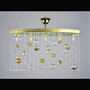 Casa Padrino Luxus Barock Kristall Wandleuchte Gold 72 x 26 x H. 46 cm - Prunkvolle Messing Wandleuchte mit b�hmischem Kristallglas - Barock M�bel - Edel & Prunkvoll 