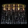 Casa Padrino Luxus Barock Kristall Wandleuchte Gold 72 x 26 x H. 54 cm - Prunkvolle Messing Wandleuchte mit b�hmischem Kristallglas - Barock M�bel - Edel & Prunkvoll