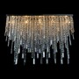 Casa Padrino Luxus Barock Kristall Wandleuchte Silber 100 x 20 x H. 70 cm - Prunkvolle Messing Wandleuchte mit b�hmischem Kristallglas - Barock M�bel - Edel & Prunkvoll