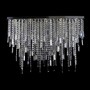 Casa Padrino Luxus Barock Kristall Wandleuchte Silber 100 x 20 x H. 70 cm - Prunkvolle Messing Wandleuchte mit b�hmischem Kristallglas - Barock M�bel - Edel & Prunkvoll