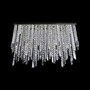 Casa Padrino Luxus Barock Kristall Wandleuchte Silber 100 x 20 x H. 70 cm - Prunkvolle Messing Wandleuchte mit b�hmischem Kristallglas - Barock M�bel - Edel & Prunkvoll